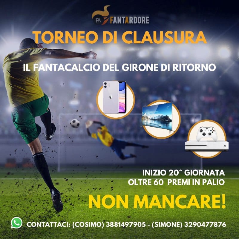 fantacalcio girone ritorno fantardore Torneo di Clausura 2020
