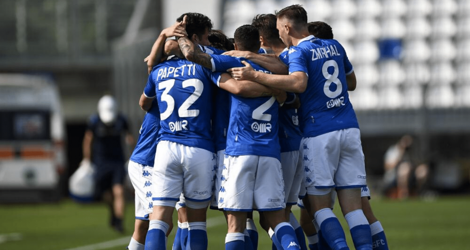 Esultanza gol giocatori Brescia