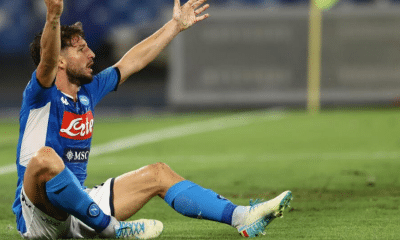 Napoli, infortunio Mertens: trauma distorsivo di secondo grado alla caviglia