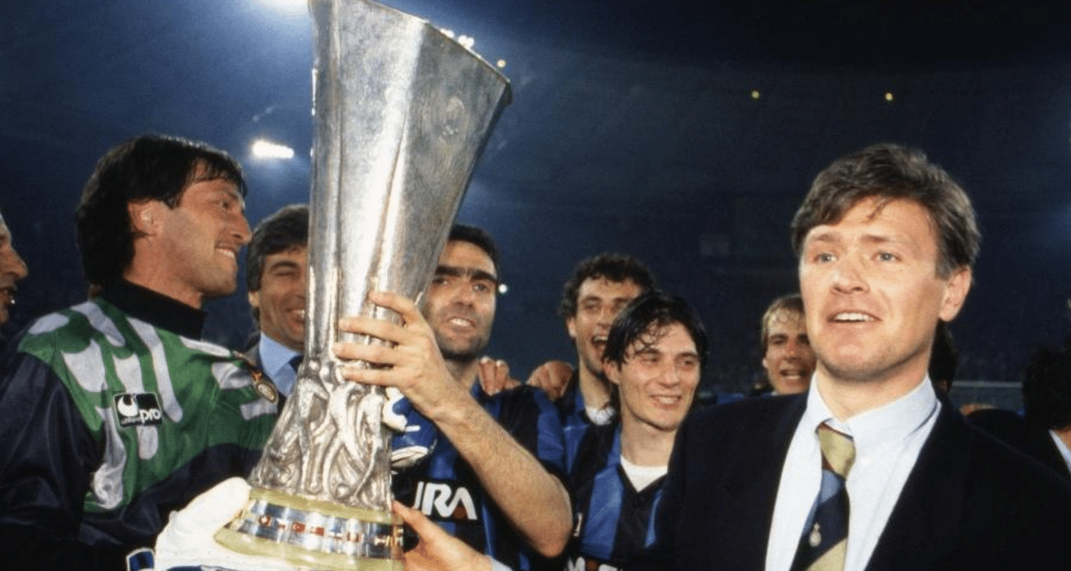 festeggiamenti Inter Coppa Uefa 1990-1991