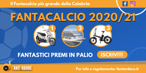 Pubblicit&agrave; Fantacalcio Fantardore 2020-21