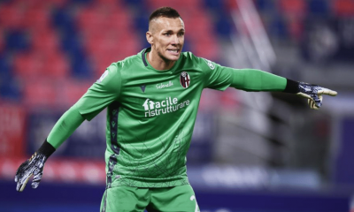 Bologna, infortunio per Skorupski: il comunicato del club sulle sue condizioni