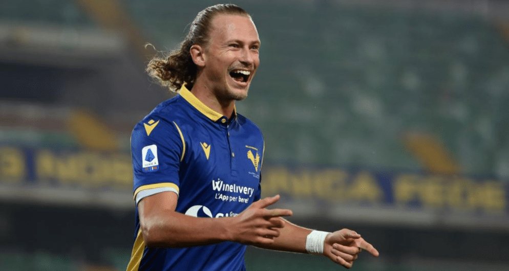 esultanza gol Antonin Barak Verona