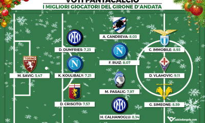 Voti Fantacalcio: I migliori giocatori del girone d&rsquo;andata di Fantacalcio