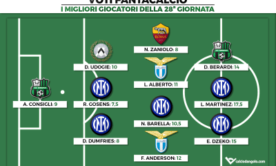 Voti Fantacalcio: I migliori giocatori della 28a giornata di Fantacalcio