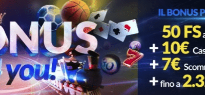 Eurobet: bonus benvenuto disponibili ai nuovi clienti