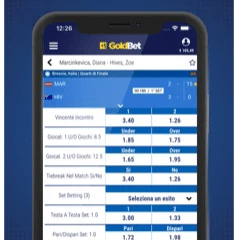 Tutte le opzioni di gioco su Goldbet Live