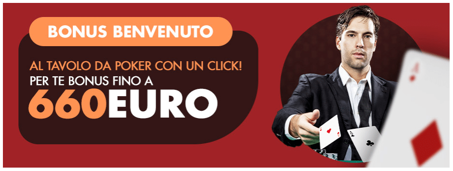 Bonus benvenuto poker