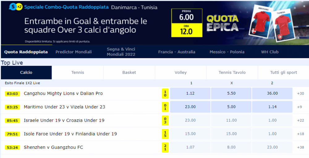 Navigare e orientarsi: William Hill