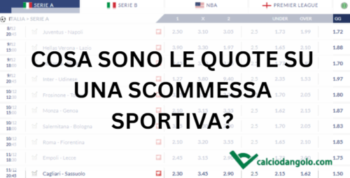 Cosa sono le quote su una scommessa sportiva?