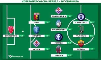 Voti fantacalcio, la Top11 della 26&deg; giornata di Serie A: Dybala perfetto, Lautaro il solito
