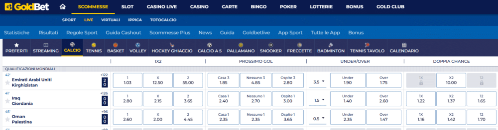 goldbet live