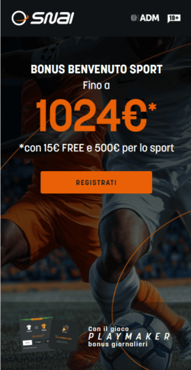 codice promo snai scommesse sport