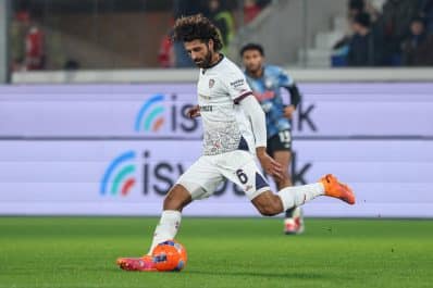 Perché non gioca Luperto in Cagliari-Pisa