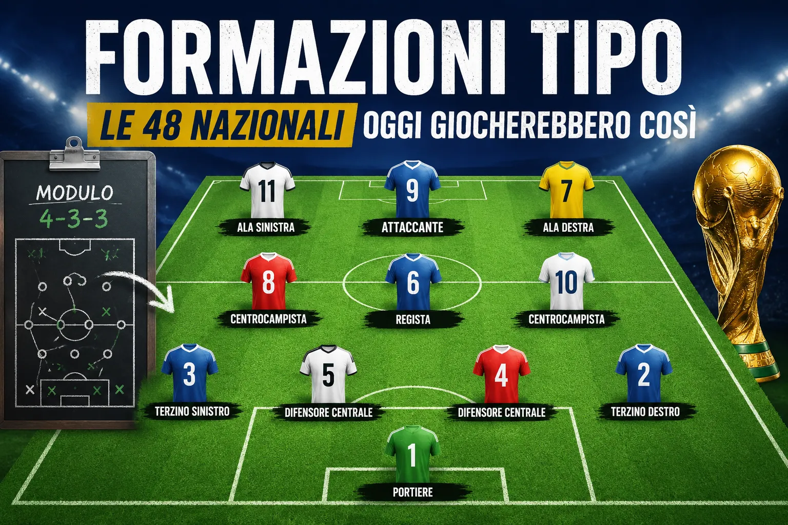 Consigli fantamondiale, le formazioni tipo delle 48 nazionali: come giocherebbero oggi