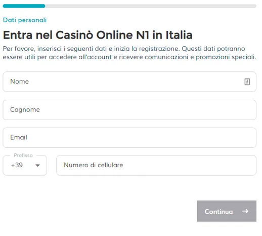Starcasino registrazione