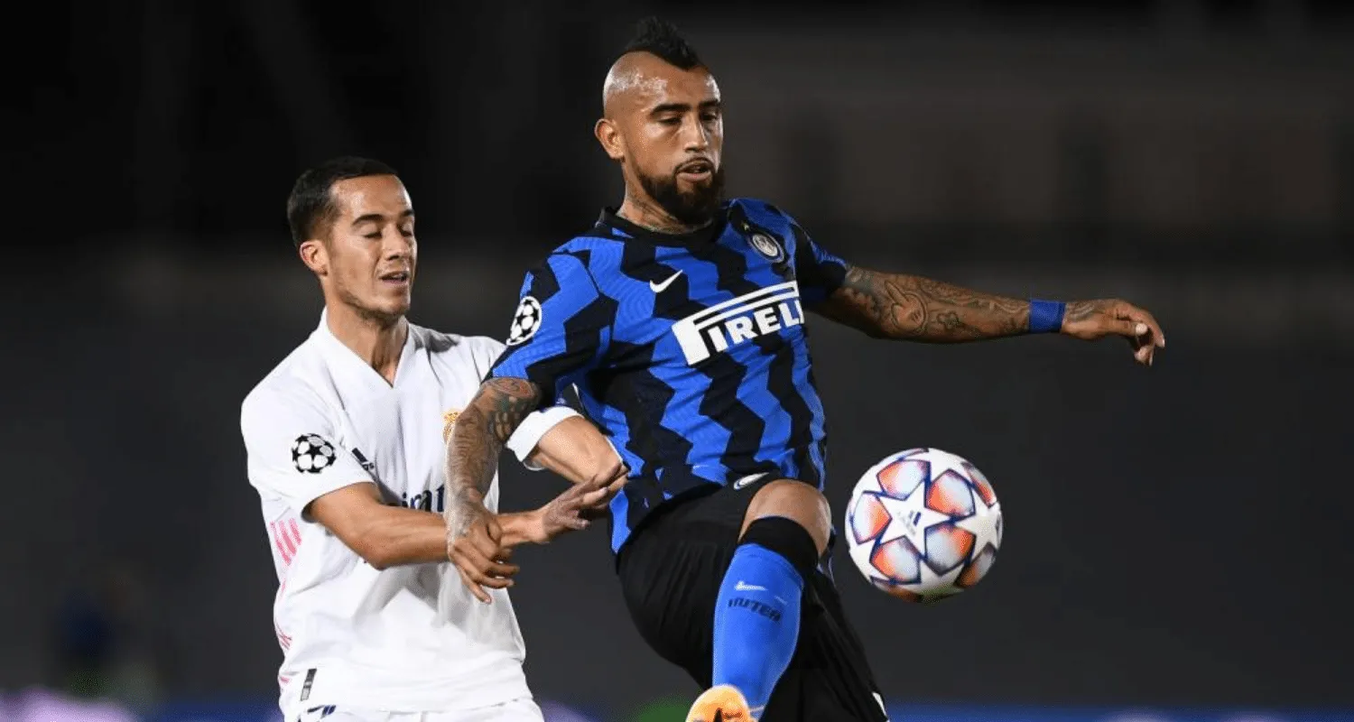 Arturo Vidal-Lucas Vazquez Real Madrid-Inter