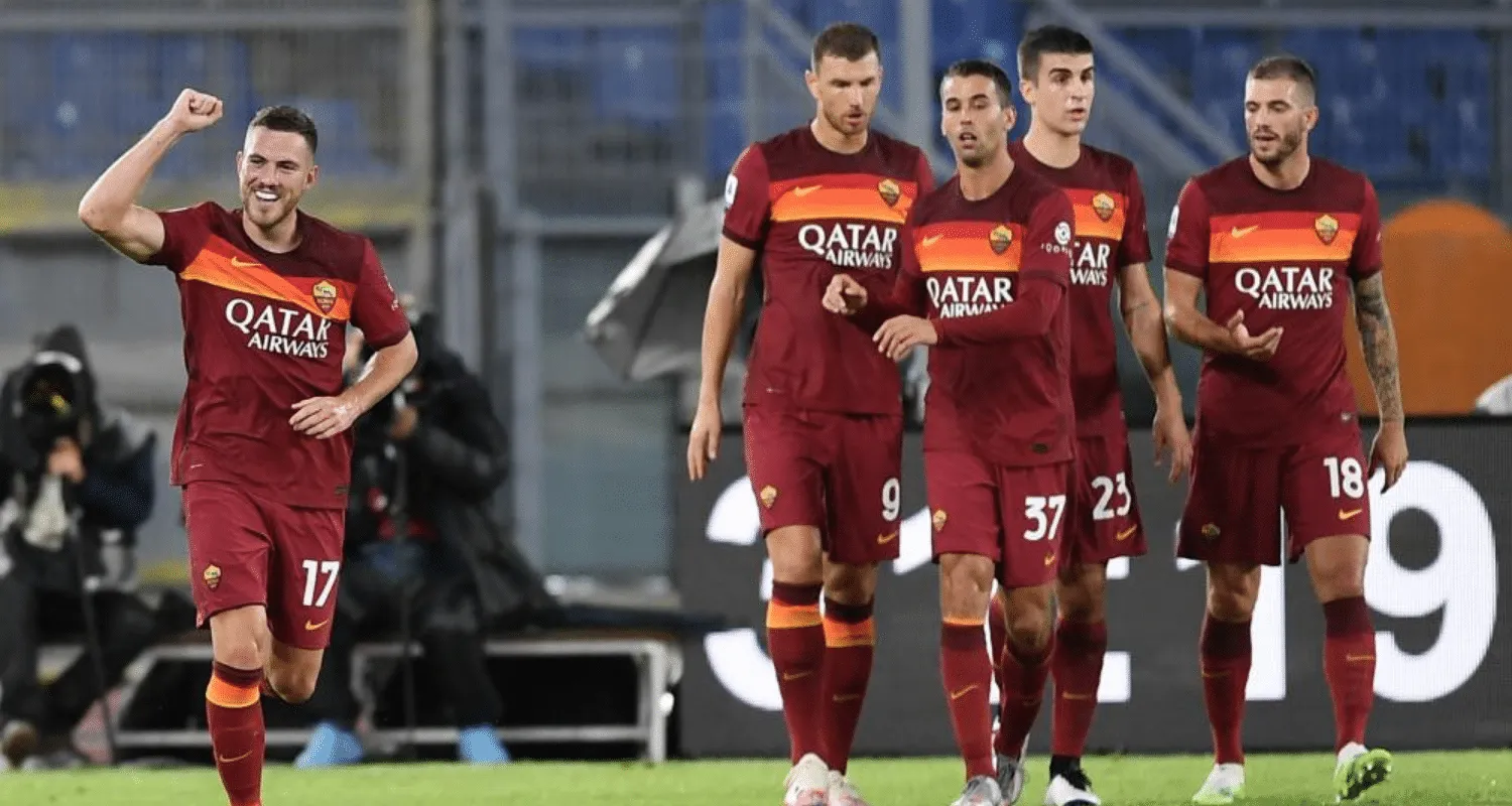 esultanza gol giocatori Roma