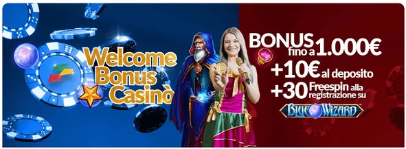 Il welcome bonus sul Casinò