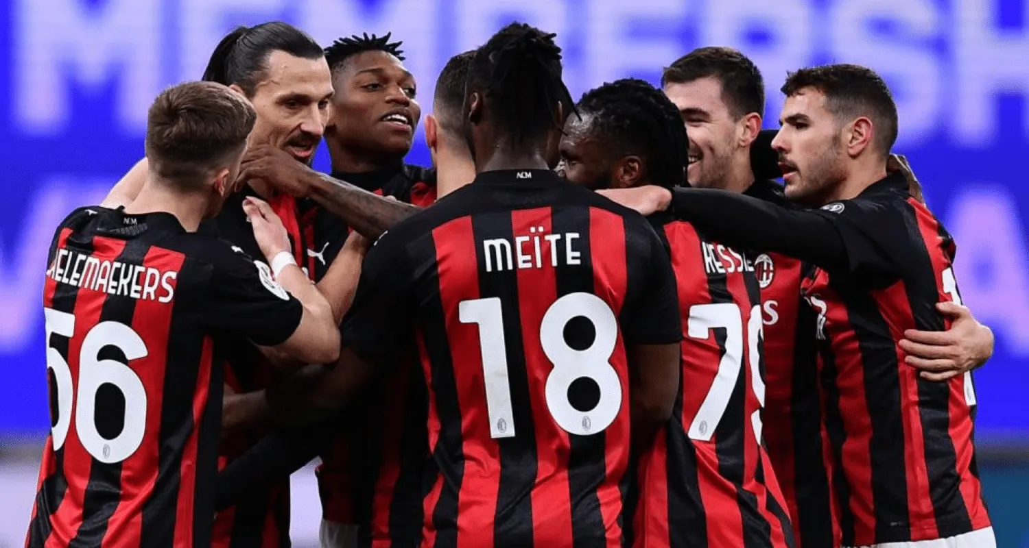 Esultanza giocatori Milan