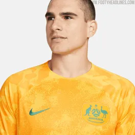 Mondiali di Qatar 2022: la maglia dell’Australia