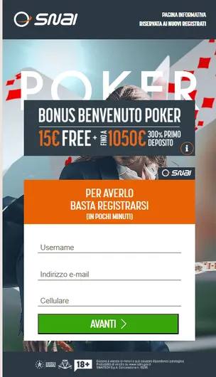 codice bonus snai poker