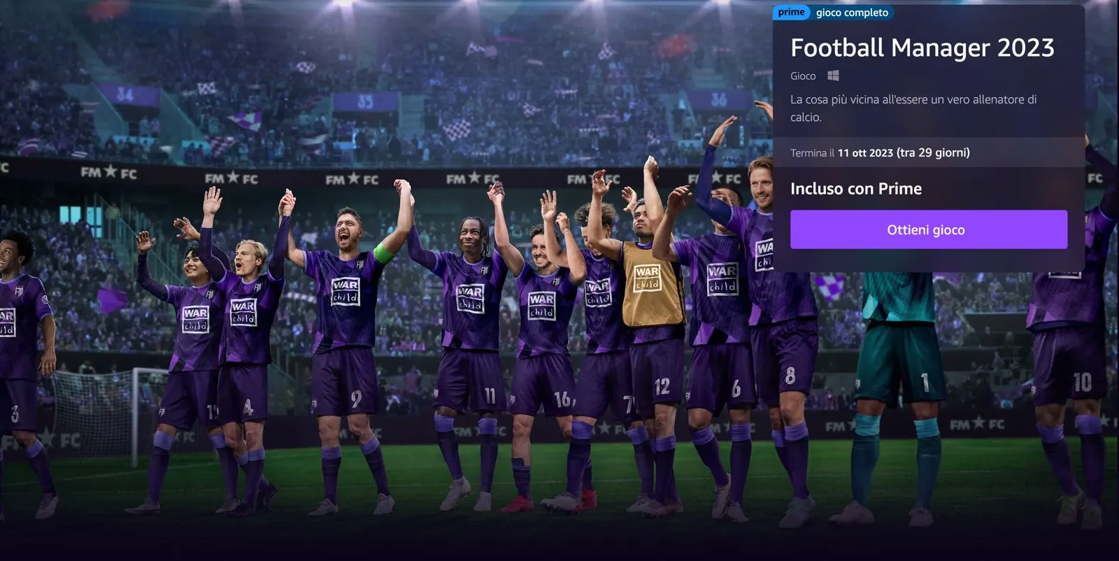 Come ottenere Football Manager gratis con Amazon Prime