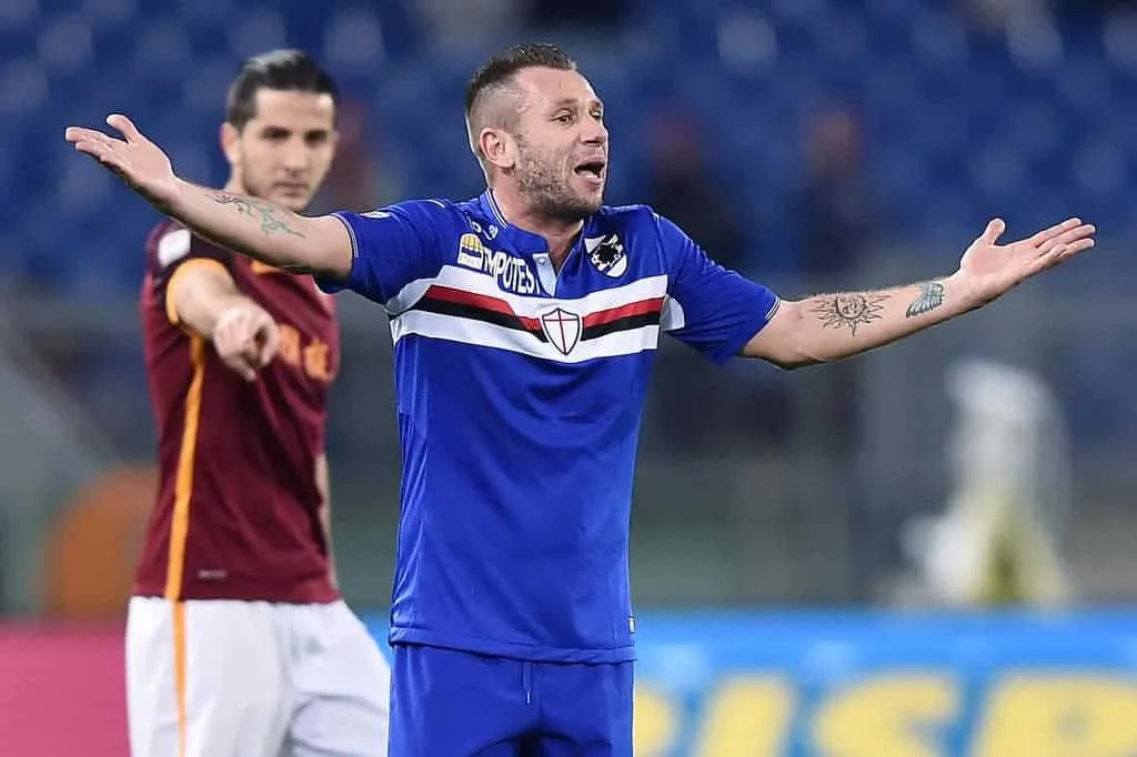 Cassano: “Mi piacerebbe giocare al Bologna. Favorita per lo scudetto? Juventus. Totti? Carriera al 60%”
