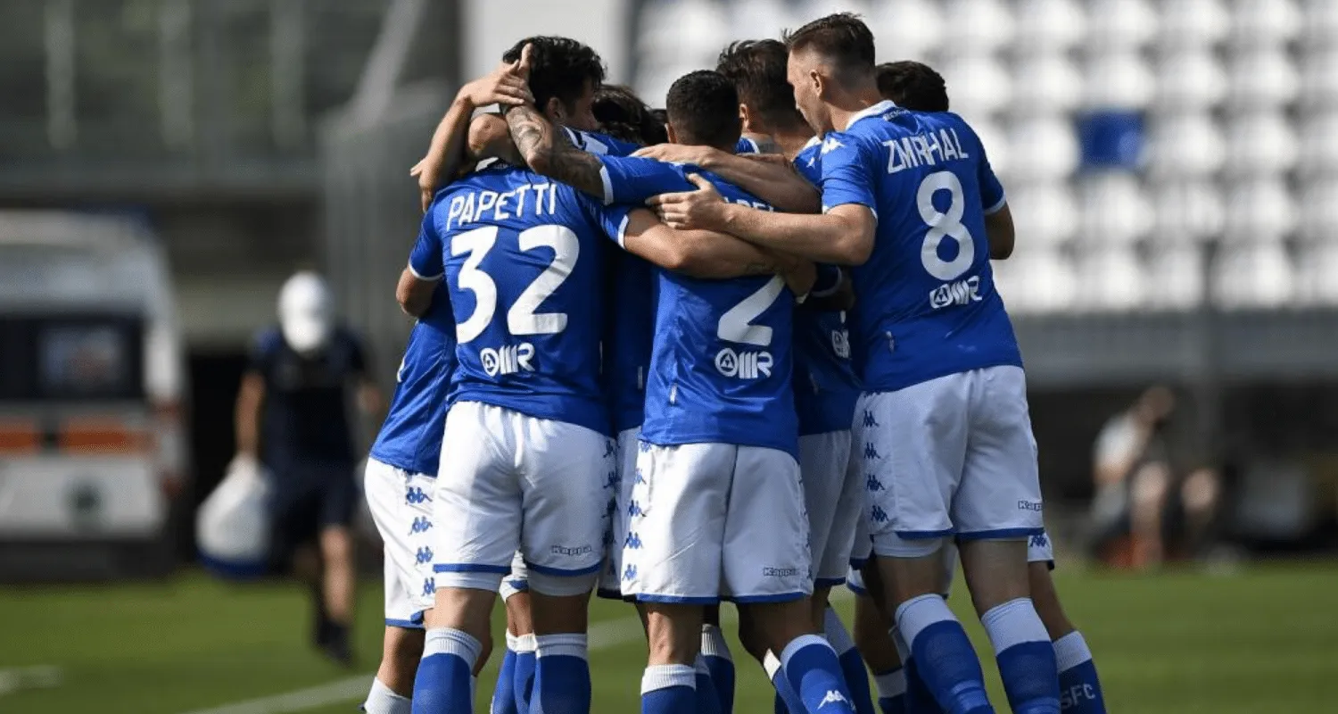 Esultanza gol giocatori Brescia