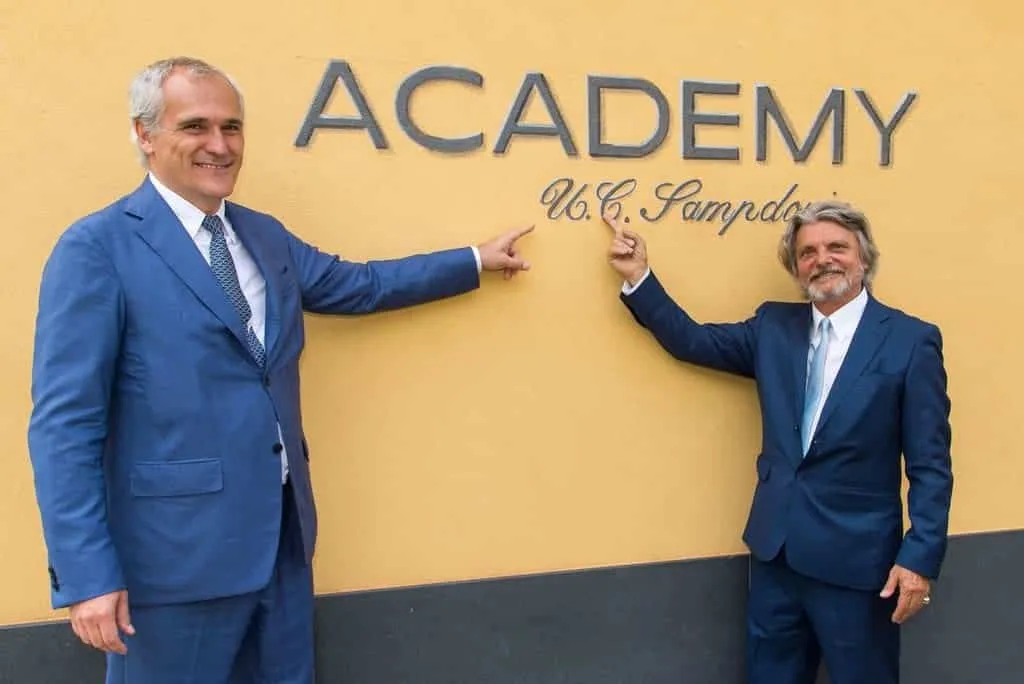 Sampdoria, lettera di Ferrero: "Felice ed orgoglioso della Residenza Academy"