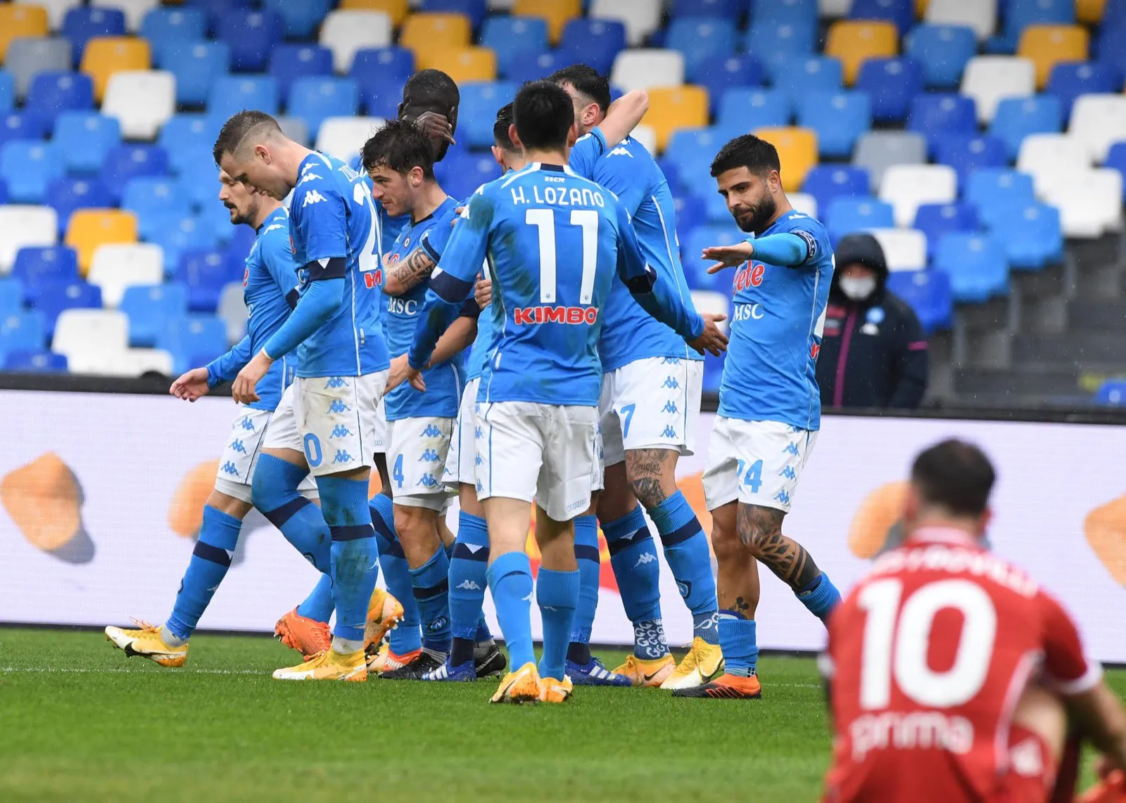 Esultanza gol giocatori Napoli