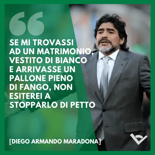 Diego Armando Maradona Frasi calcio