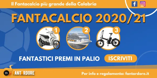 Pubblicità Fantacalcio Fantardore 2020-21