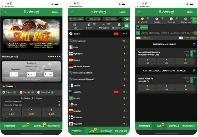 betaland mobile: copertina