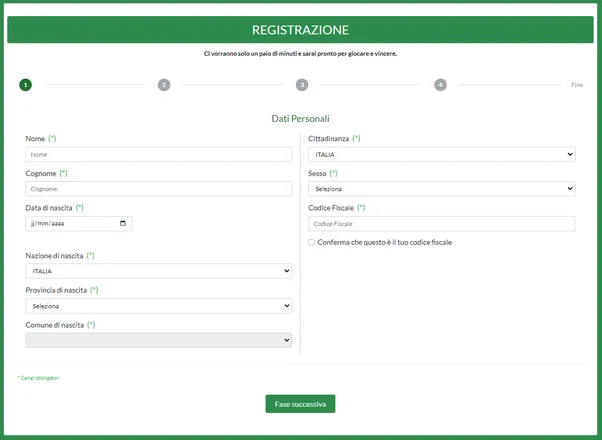 betaland registrazione