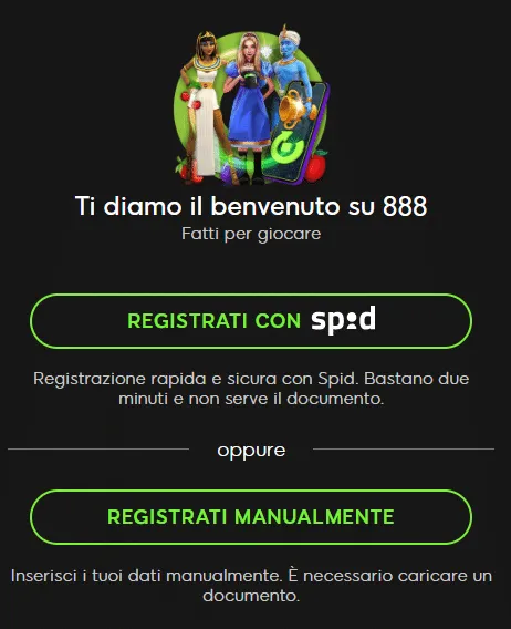 888 codice promozionale
