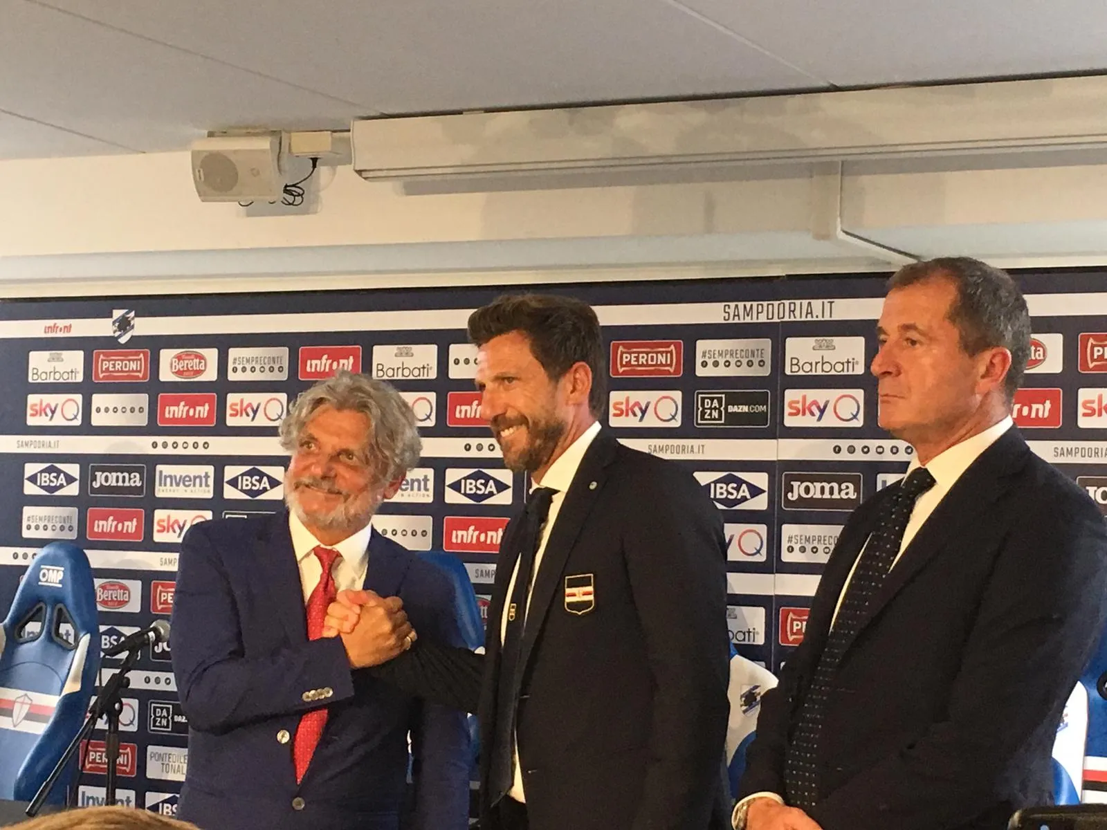 Sampdoria, Di Francesco si presenta: “C’è ambizione europea”