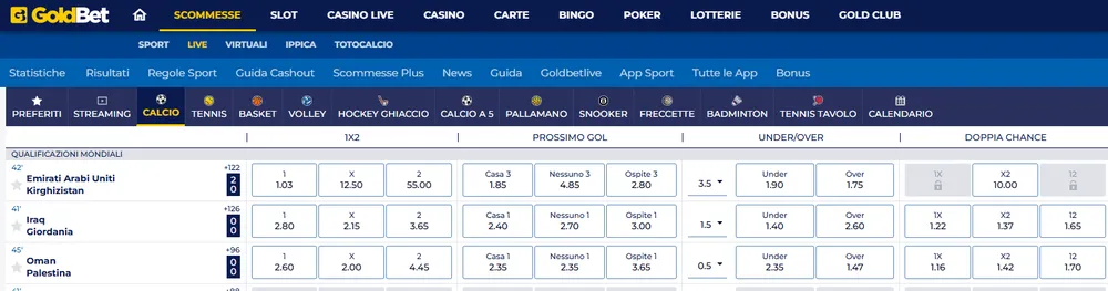 goldbet live