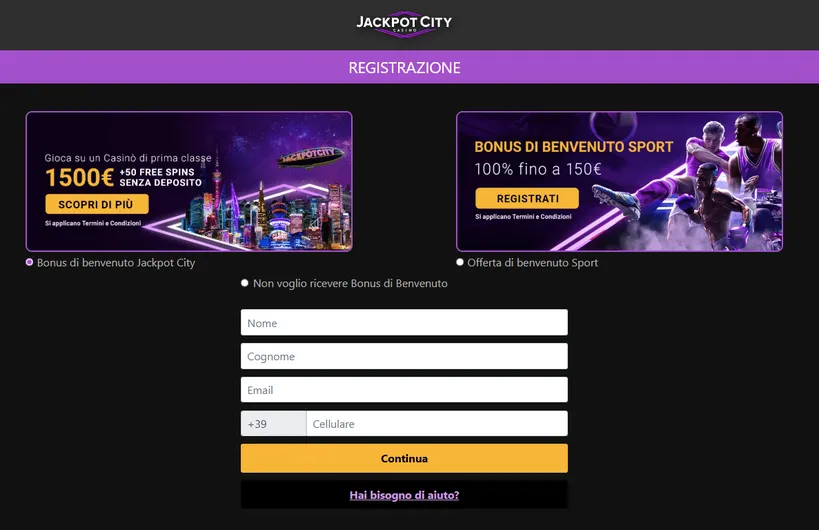 jackpotcity casinò