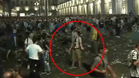Caos a piazza San Carlo, parla il ragazzo con lo zaino: “Calmavo la folla”