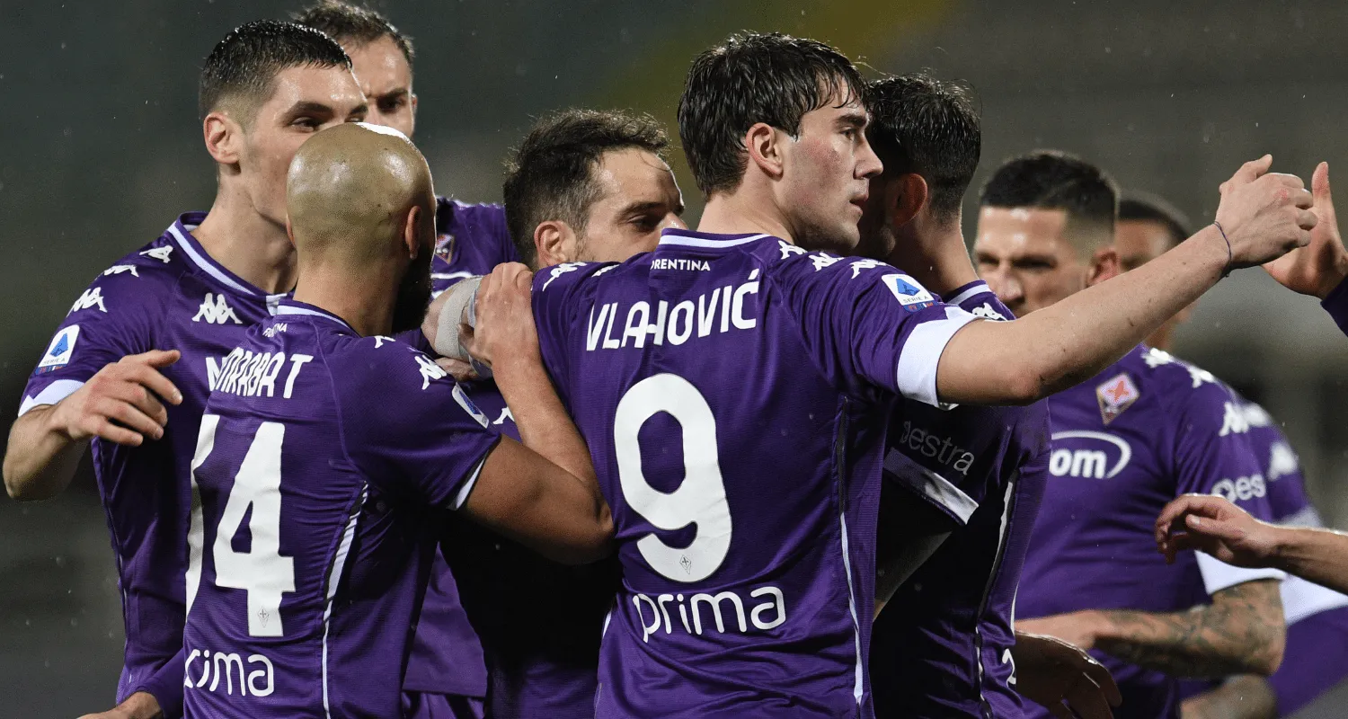 Esultanza gol Vlahovic Fiorentina