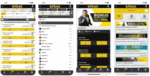 Efbet app: Tutto sull’app del nuovo sito di scommesse online
