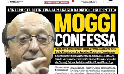 Serie A, Moggi: “CR7 lo presi diciottenne. Allegri mi ascolta, lo scudetto all’Inter”