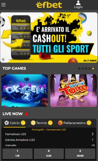 efbet bonus benvenuto