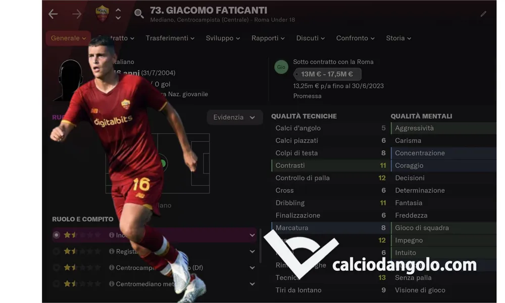 Faticanti, un super talento made in Italy: la Roma ha il suo nuovo De Rossi?