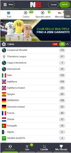 Netbet scommesse dall’app mobile