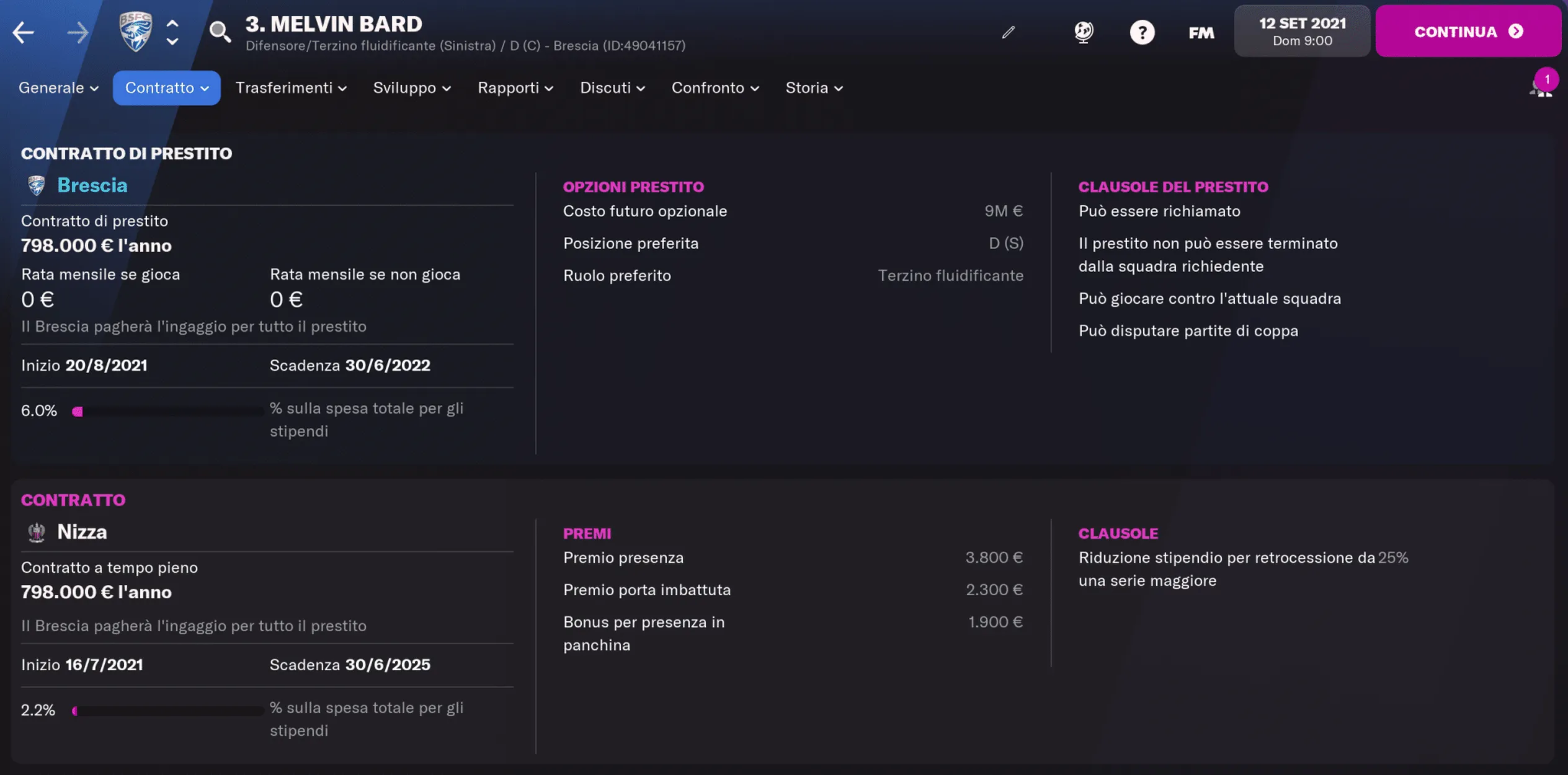 Talenti FM22 - Melvin Bard Nizza
