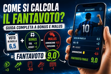 Come si calcola il fantavoto al Fantacalcio? Guida completa a bonus, malus e casi particolari