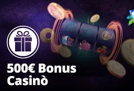 Il welcome bonus per la sezione casinò