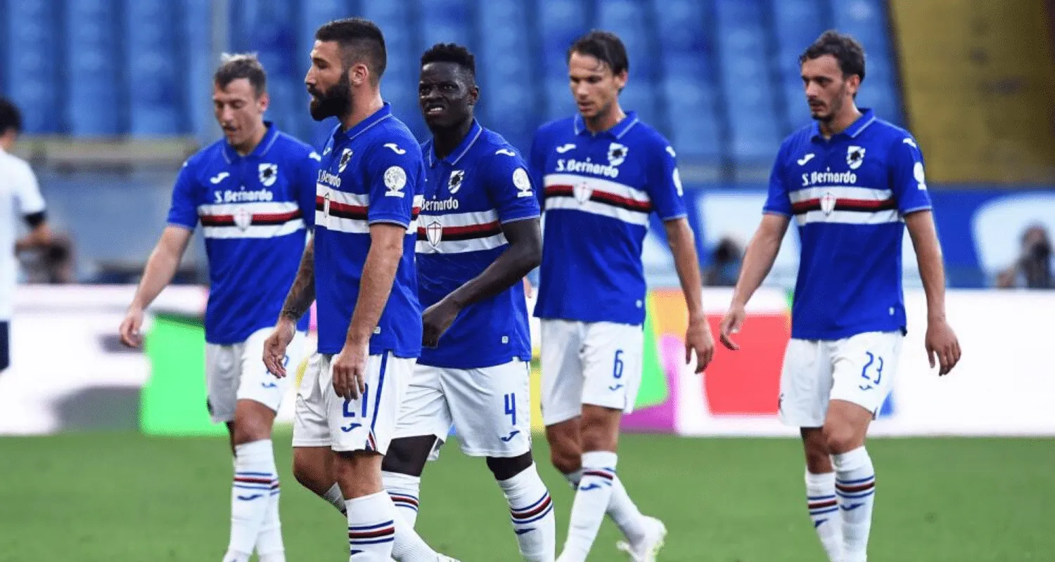 delusione giocatori Sampdoria